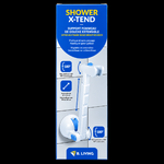 Emballage bleu pour support de douche extensible