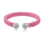 jonc-bracelet-soie-femme-rose-argent-925-cristal-preciosa-argenté