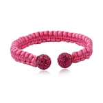 jonc-bracelet-soie-femme-rose-argent-925-cristal-preciosa-rose
