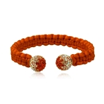 bracelet-jonc-femme-soie-orange-argent-925-cristal-preciosa