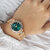 Lotus Bliss 18896_1-montre-bracelet-femme-plaqué-or-rose-cadran-émeraude