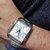 montre-carrée-homme-Lotus Chronograph 18850_1-cadran-blanc-aiguilles-bleu