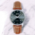 Mido-Baroncelli Tradition-montre-automatique-homme-cadran-noir-bracelet-cuir-marron-M86004188