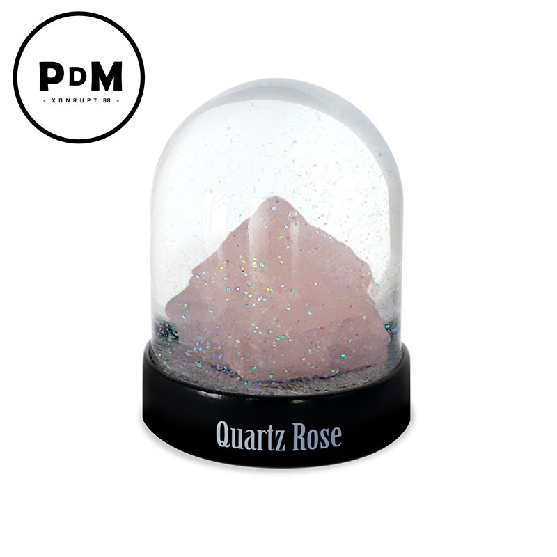 Boule à neige - QUARTZ ROSE :