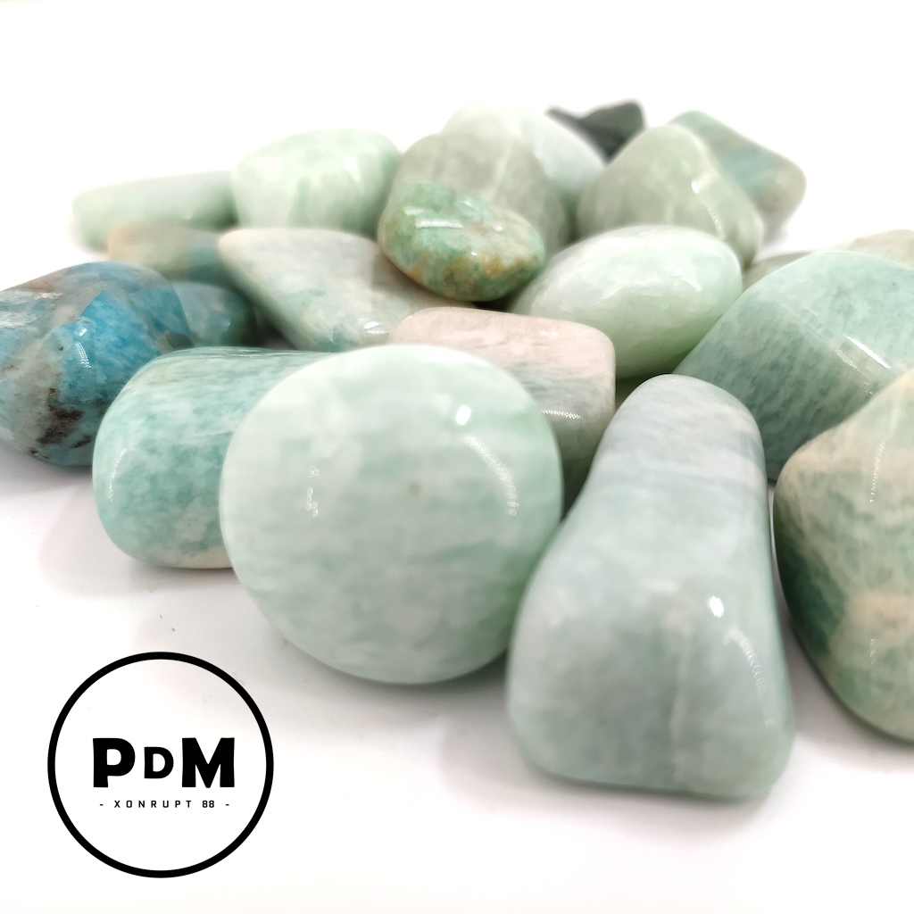 Tunnels D'oreille En Amazonite Naturelle - Pierres Bleu-vert Du Mozambique - Tailles De 5 Mm à 18 Mm