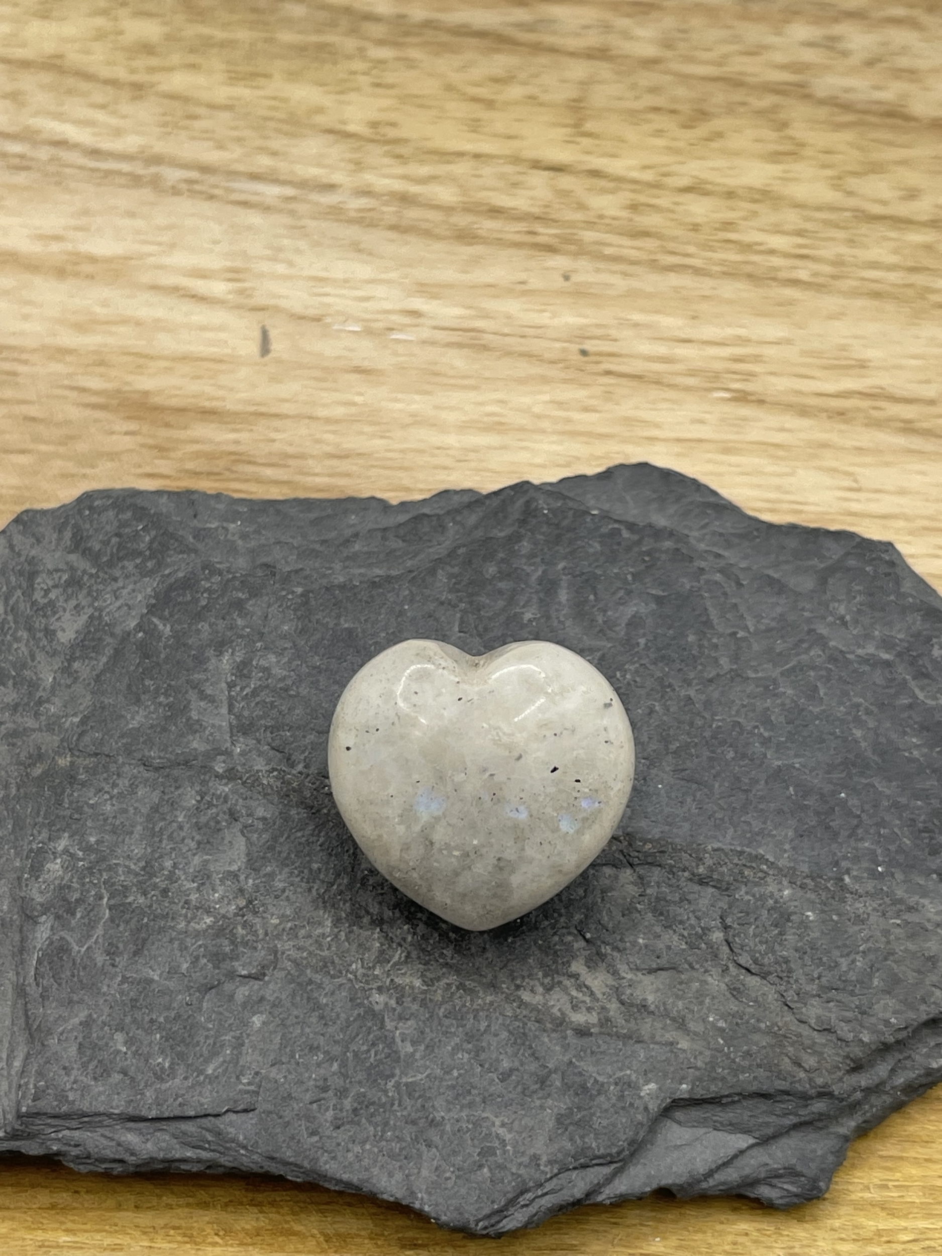 Coeur labradorite en pierre naturelle