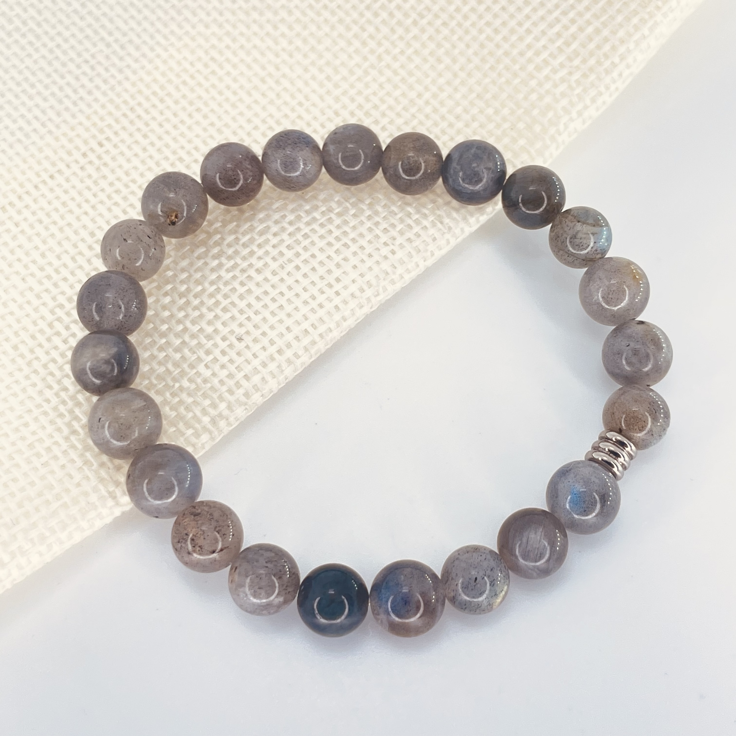 Bracelet perles 8 mm Labradorite