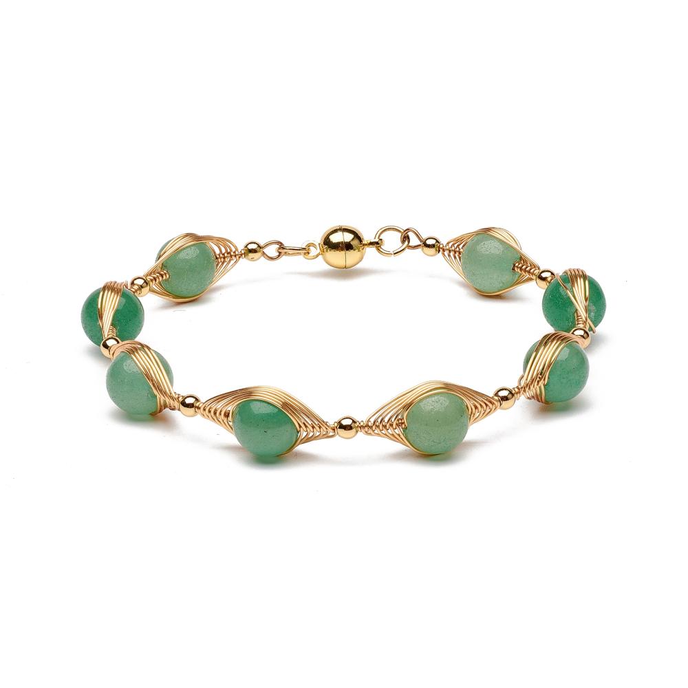Bracelet en pierres naturelles d\'Aventurine