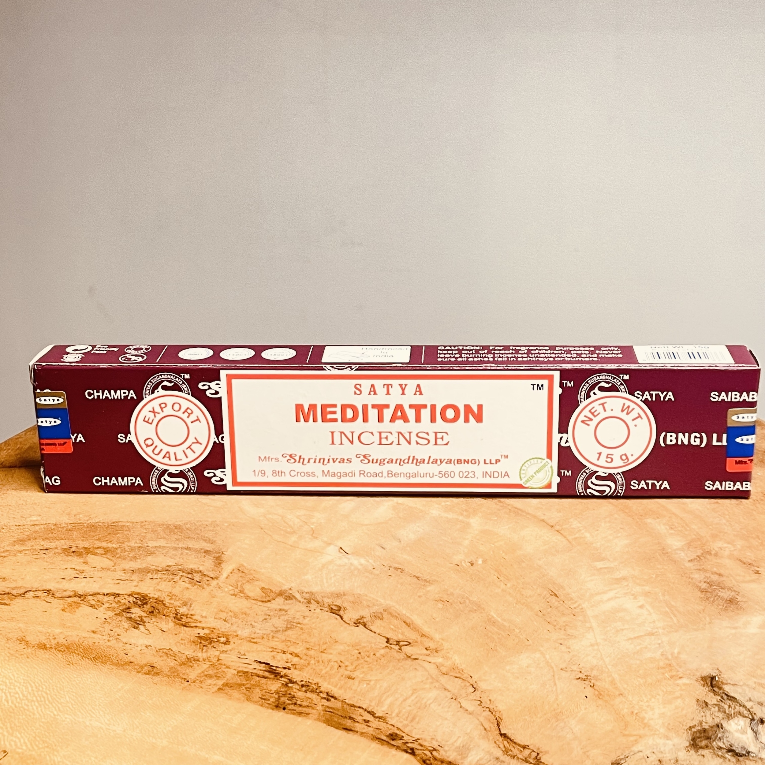Encens Satya MEDITATION Incense paquet de 15g