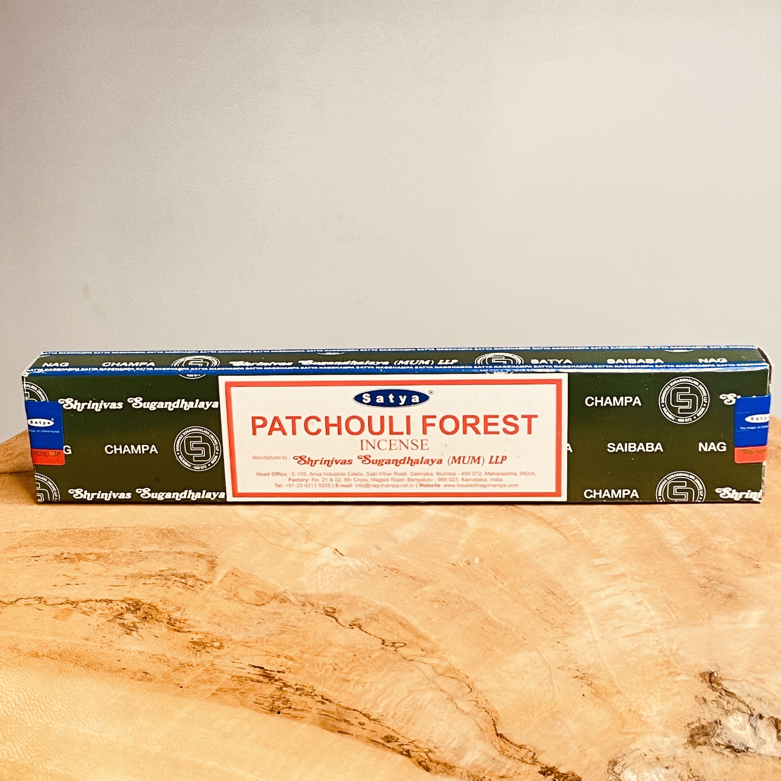 Encens Satya Patchouli Forest Incense paquet de 15g
