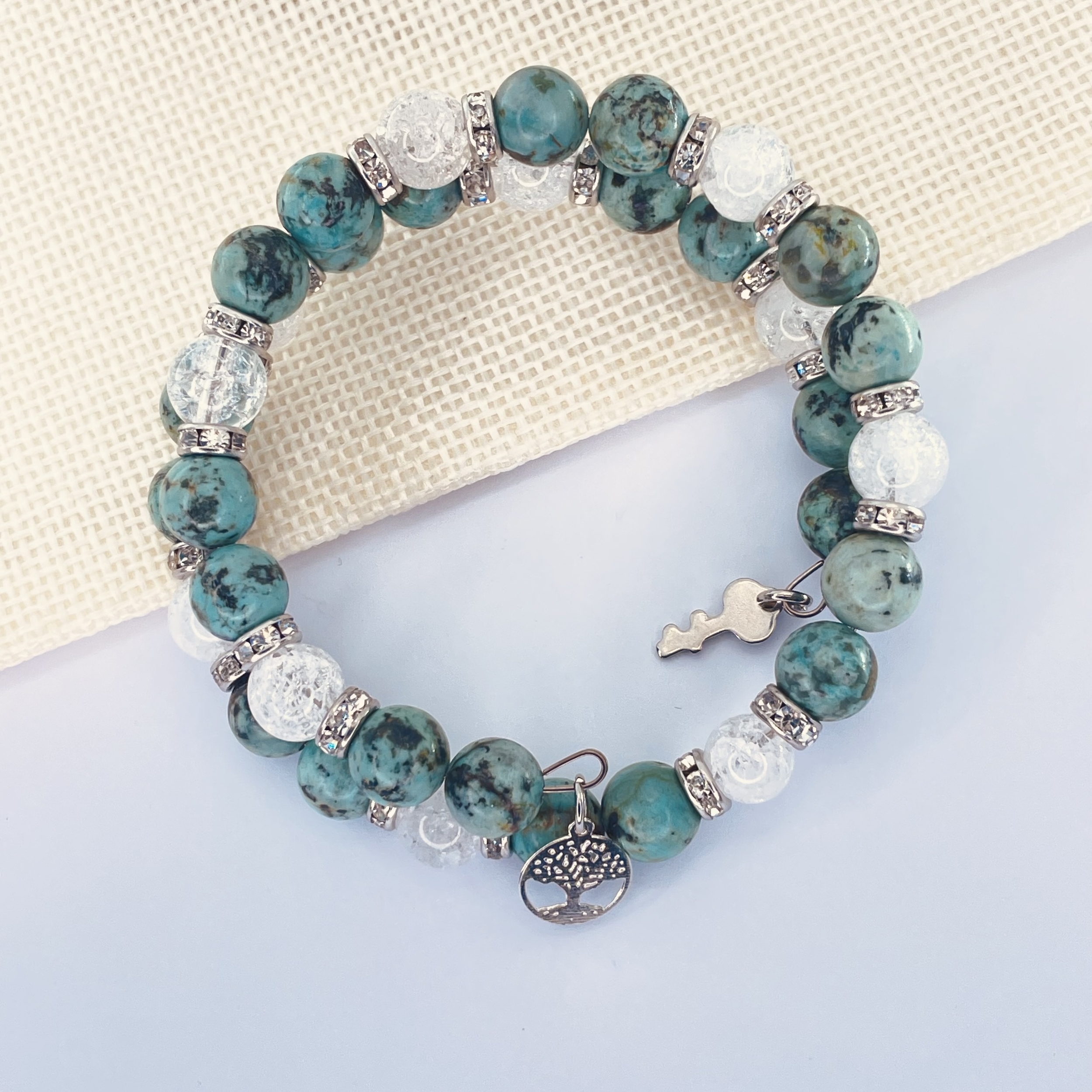 BRACELET-TURQUOISE-DOUBLE-PIERRES-DU-MONDE-VOSGES
