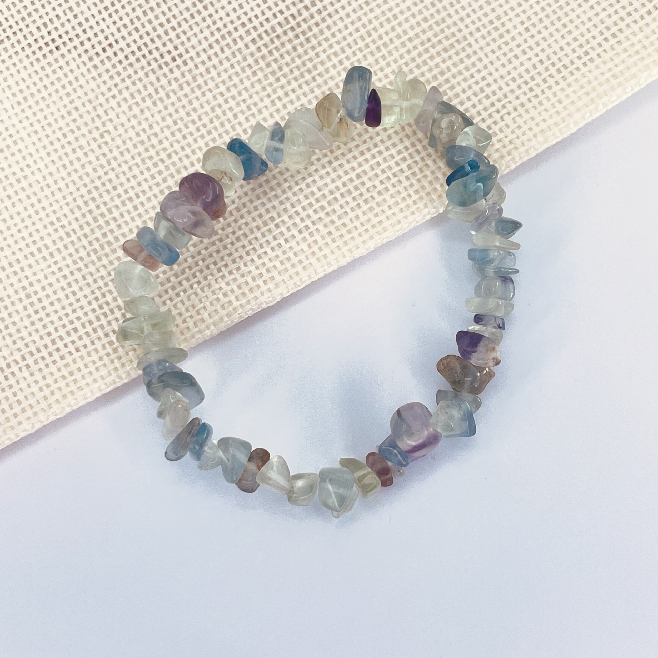 Bracelet Baroque Fluorine en pierre naturelle