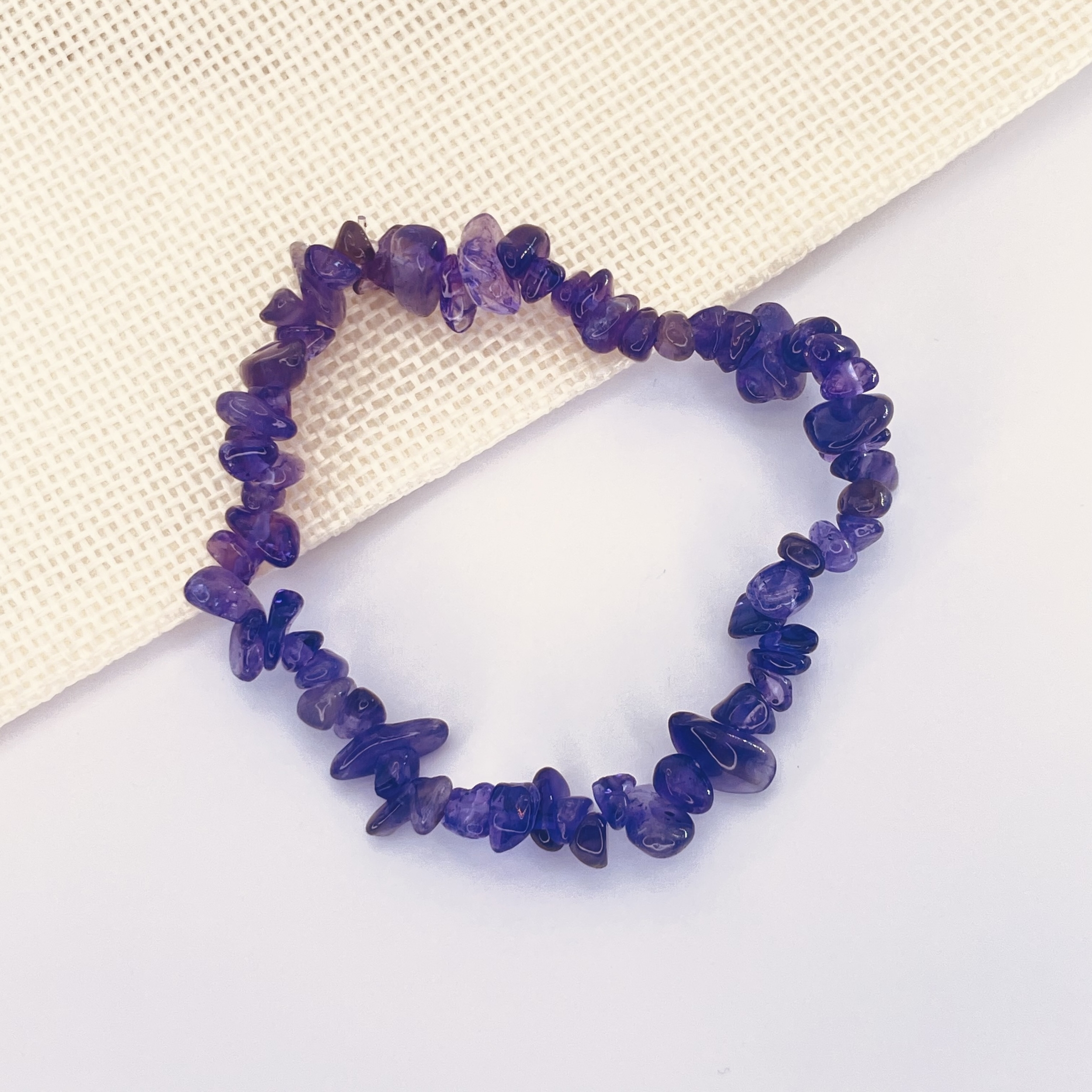 Bracelet Baroque Amethyste en pierre naturelle
