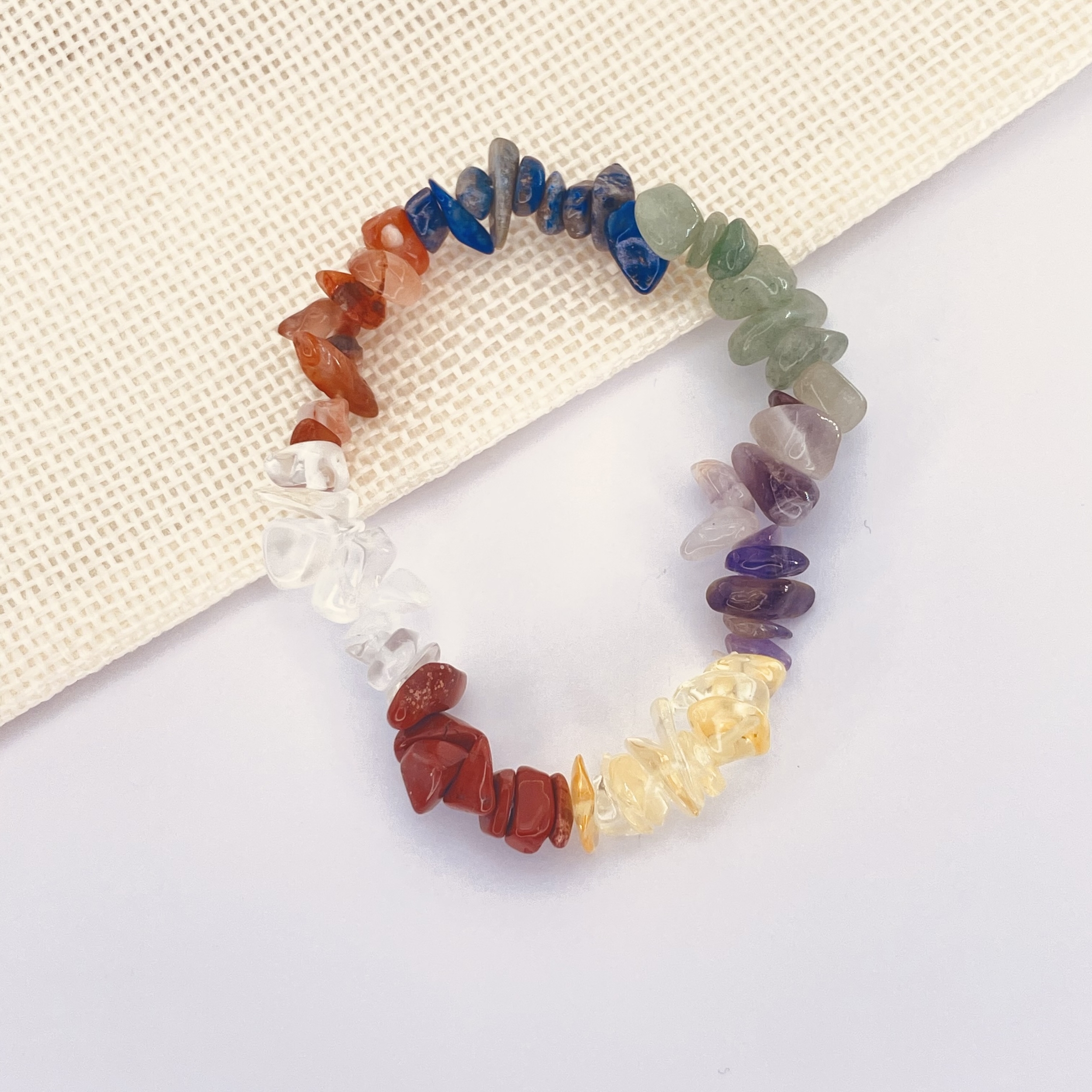 Bracelet Baroque 7 Chakras en pierre naturelle