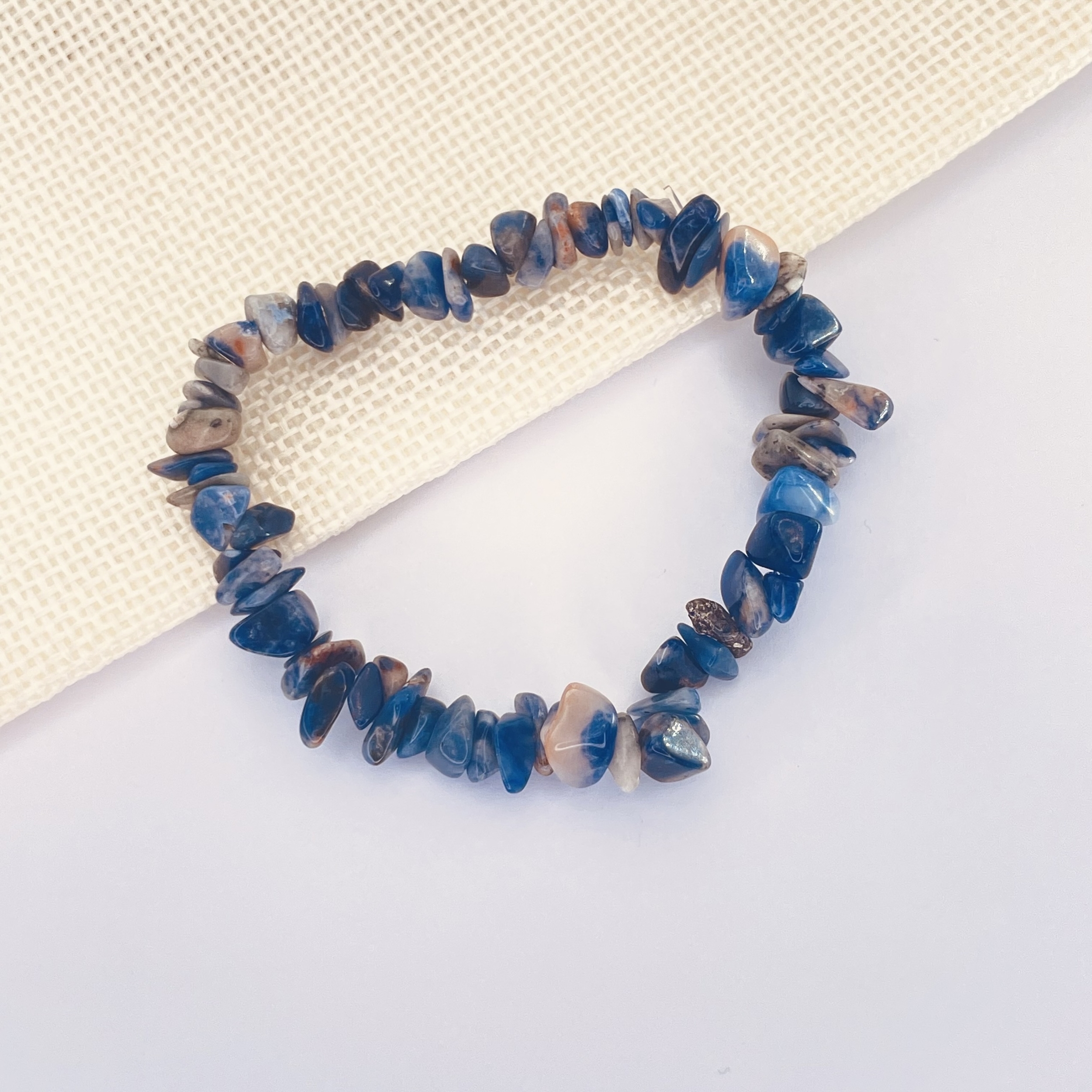 Bracelet Baroque Sodalite en pierre naturelle