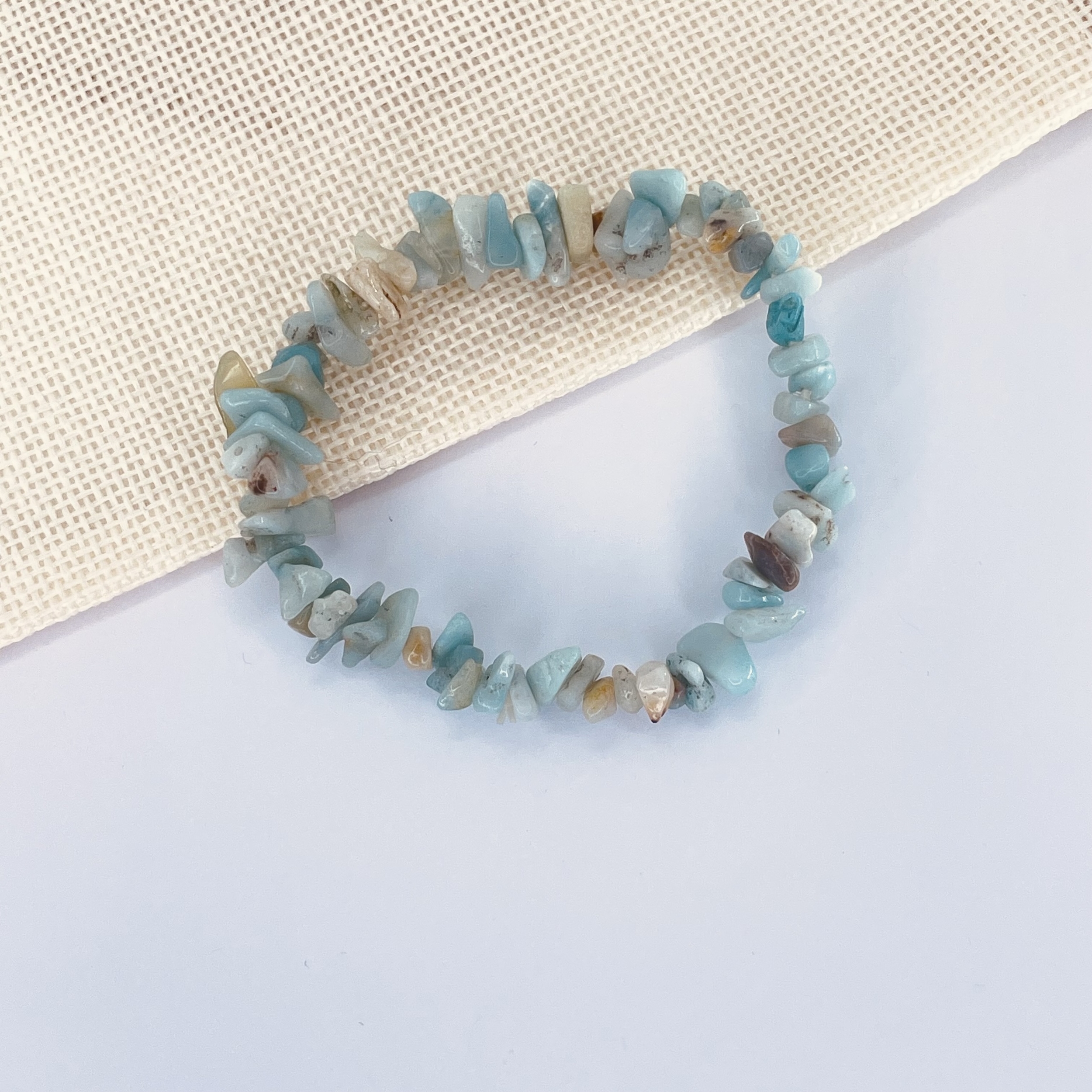 Bracelet Baroque Amazonite en pierre naturelle