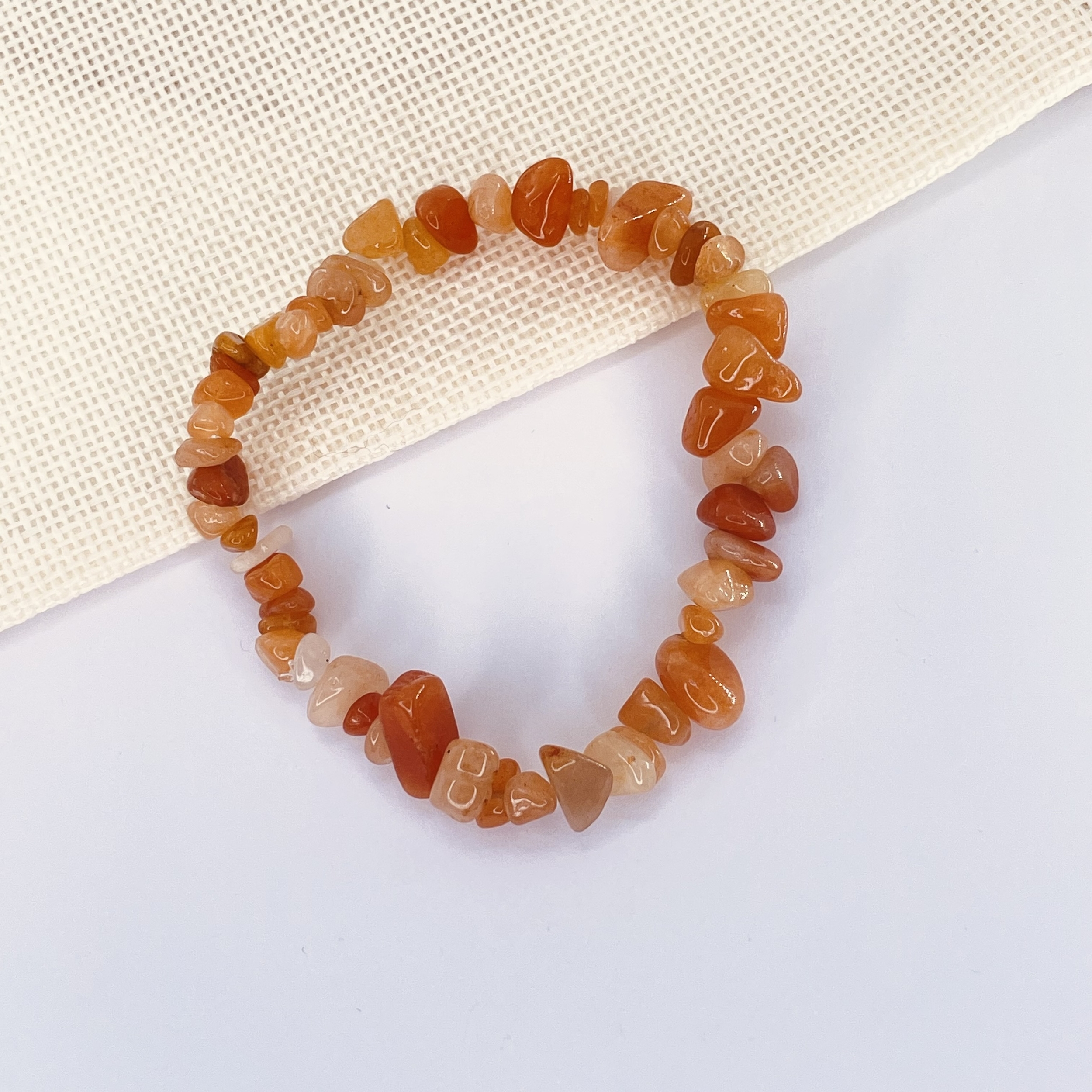 Bracelet Baroque Cornaline en pierre naturelle