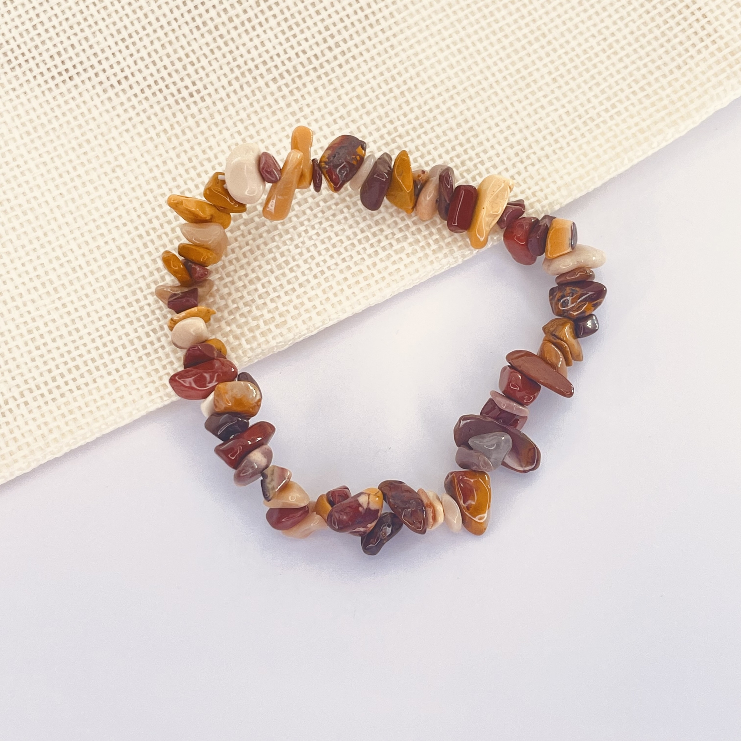 Bracelet Baroque Jaspe Mokaite en pierre naturelle
