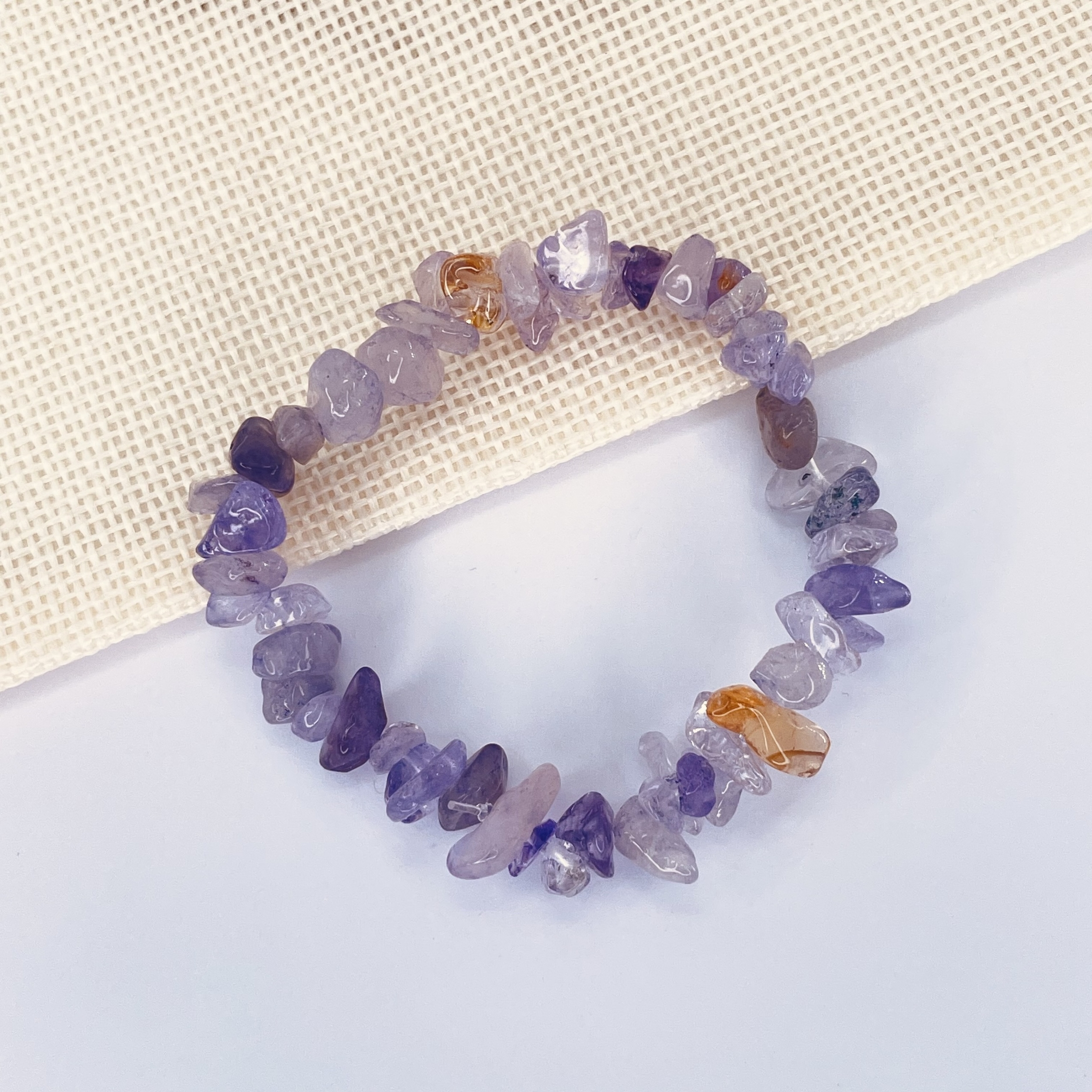 Bracelet Baroque Amétrine en pierre naturelle