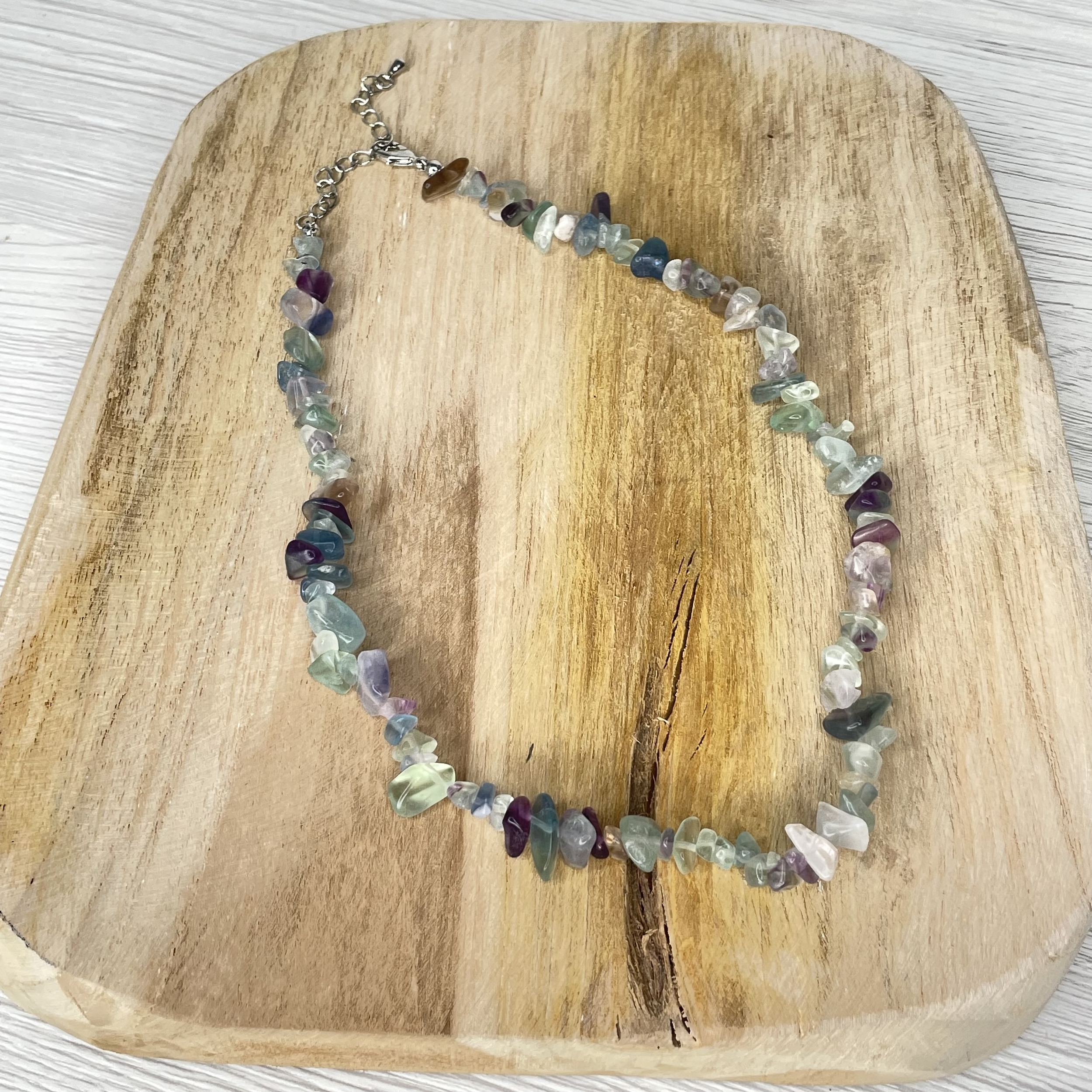 Collier Baroque 42 cm Fluorine