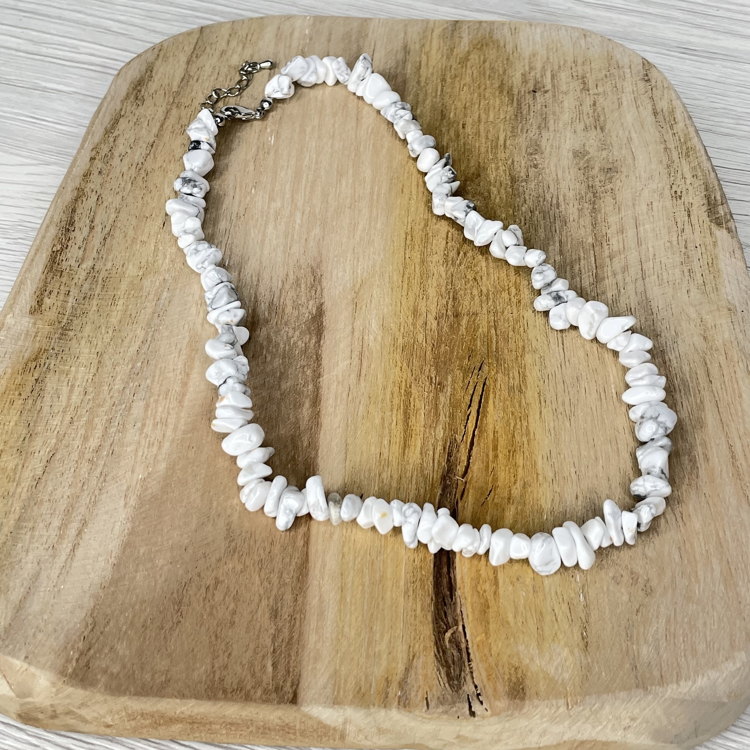 Collier Baroque 42 cm Howlite