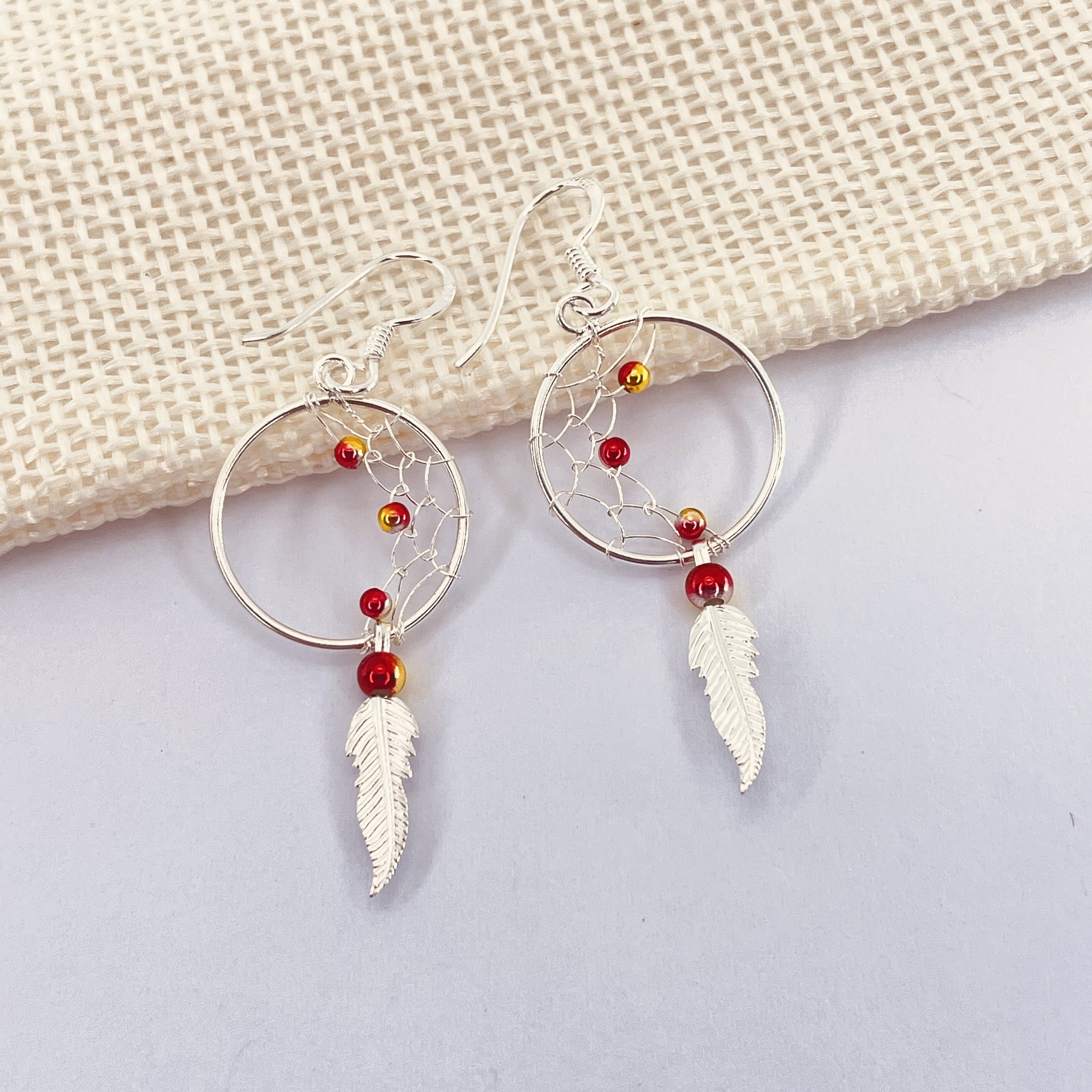 Boucles d\'oreilles Dreamcatcher argent 925