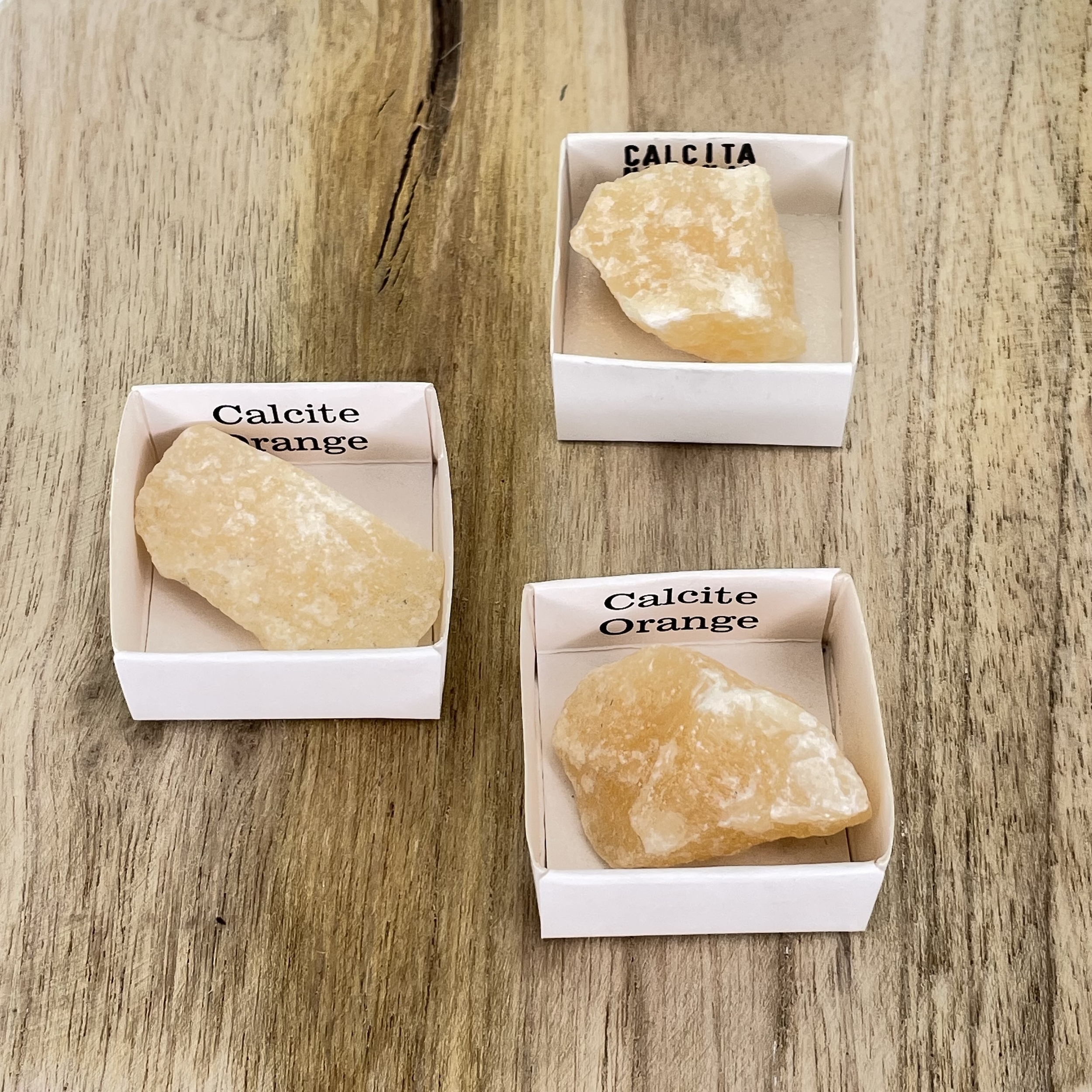 Pierre Brut De Collection Calcite orange