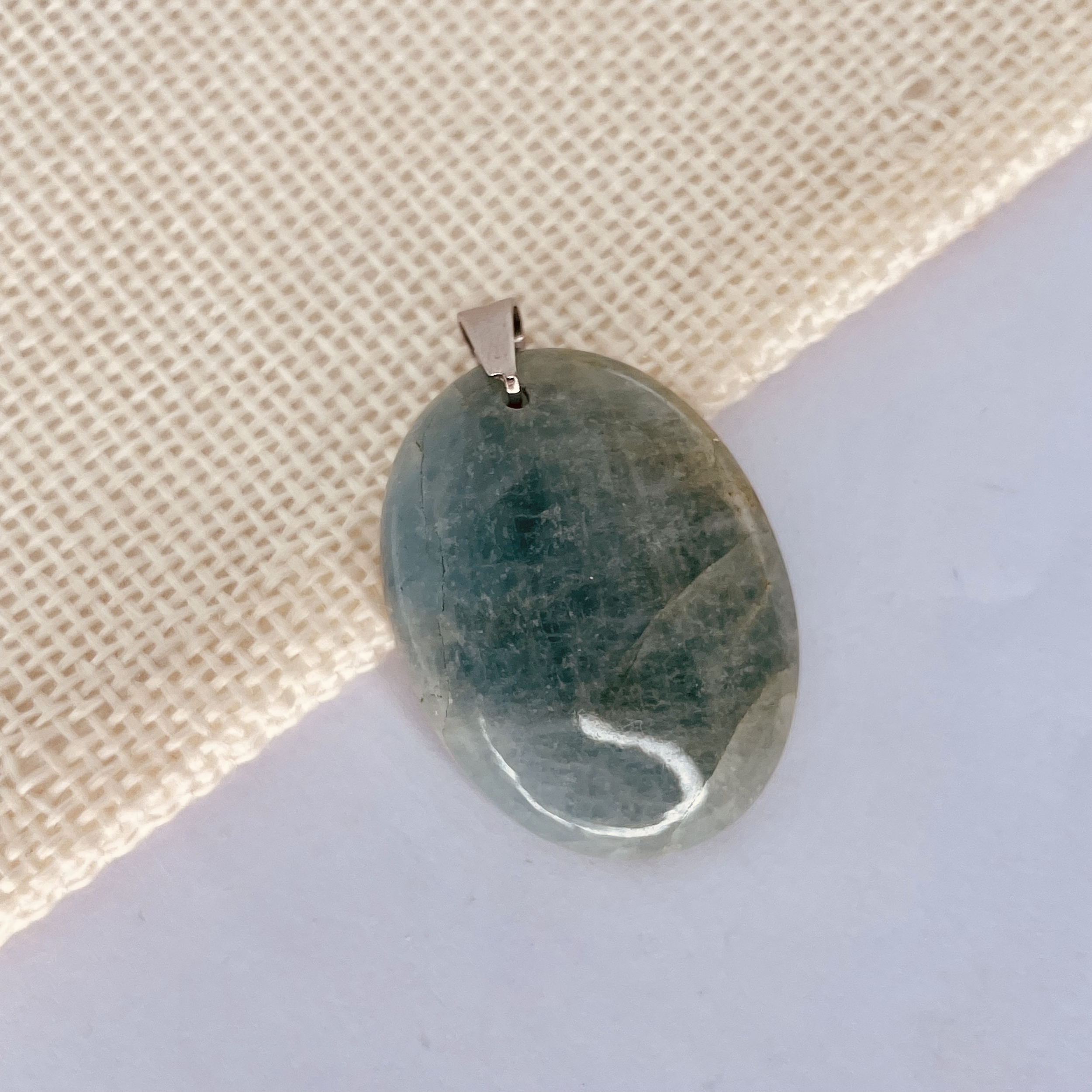 Pendentif en pierre naturelle Aigue-marine