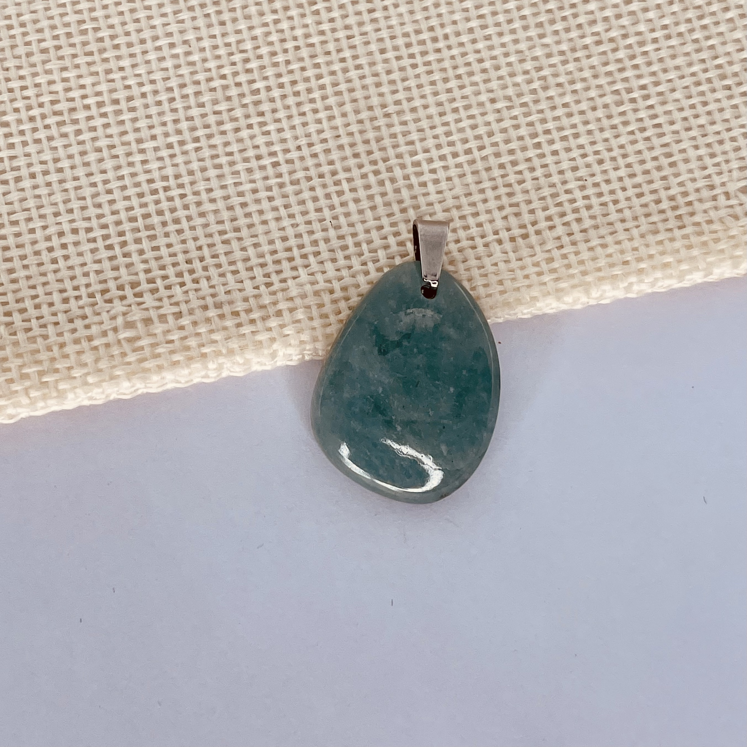 Pendentif en pierre naturelle Aigue-marine