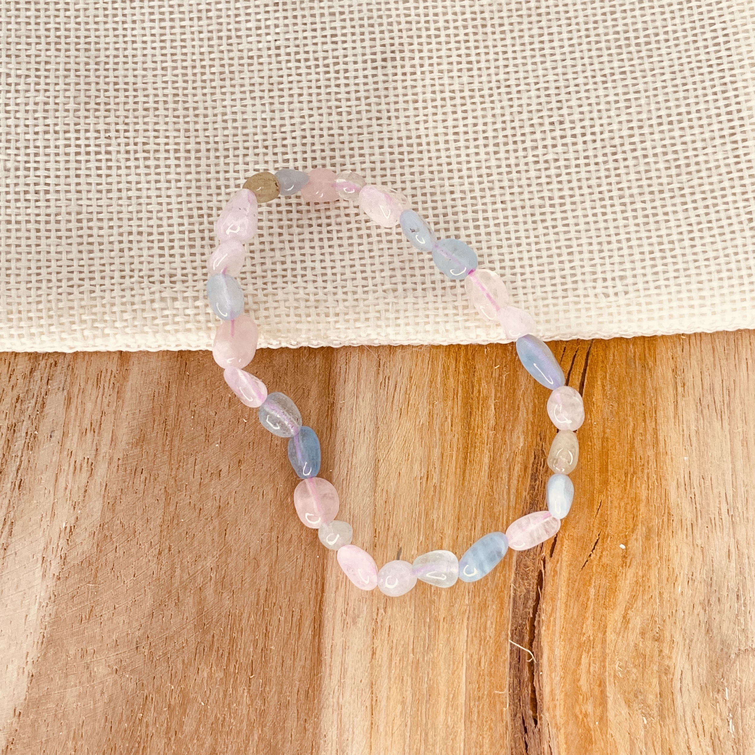 Bracelet en pierre naturelle Morganite