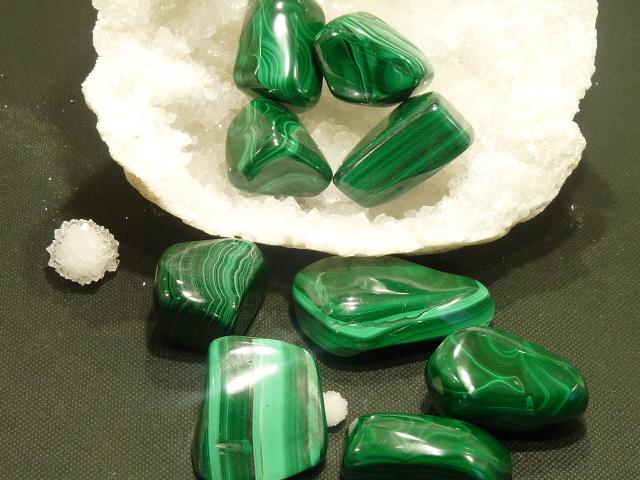 Pierres Roulees Malachite Mm