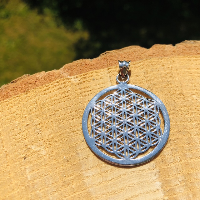 Pendentif fleur de vie en argent