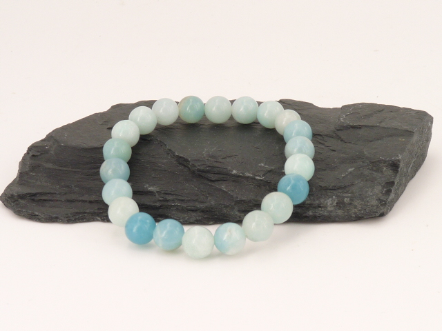 Bracelet Boule 8 mm Amazonite