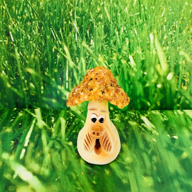 champignon-personnage-céramique-ambre-pierres-du-monde-vosges-1
