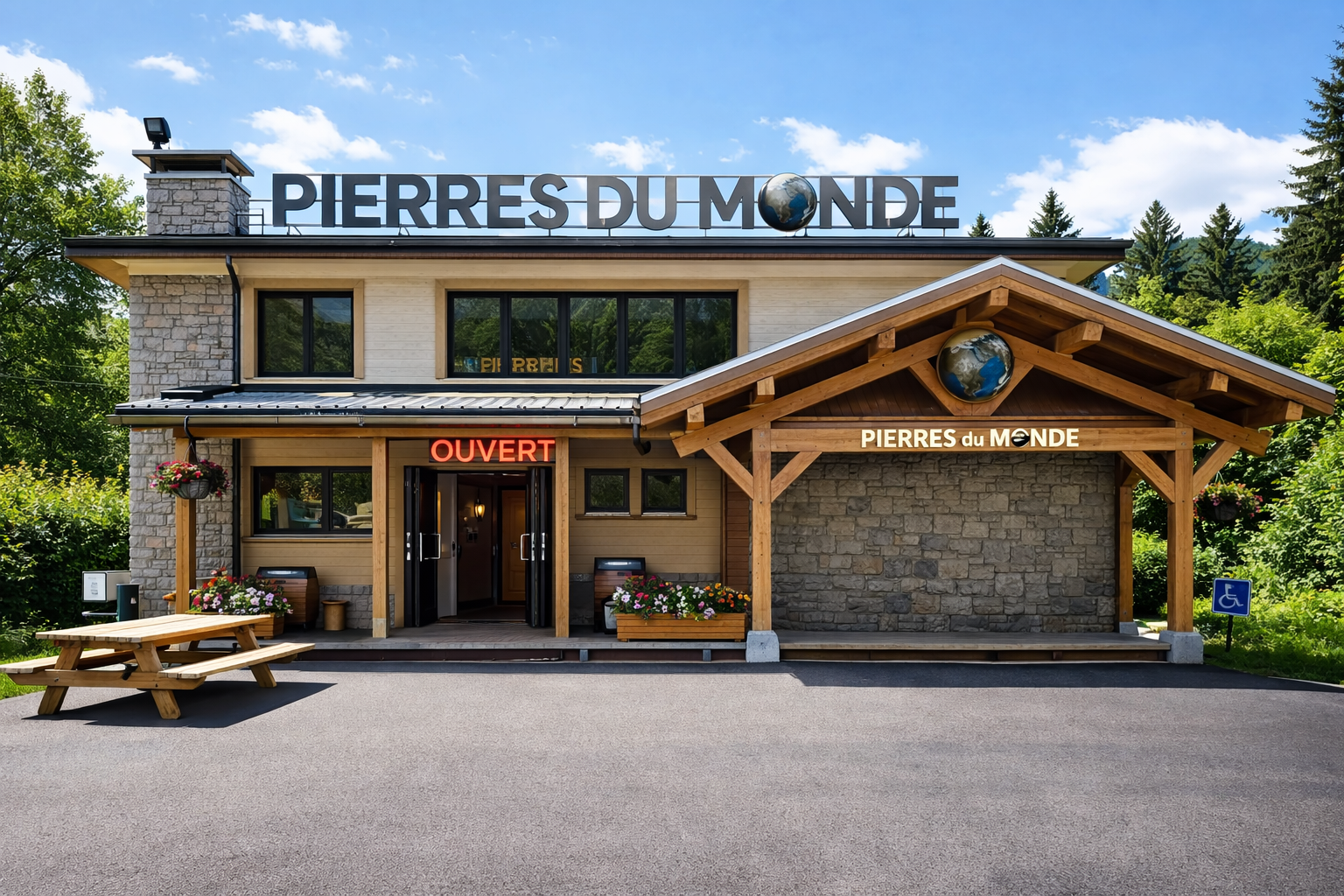 facade pierres du monde ete
