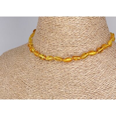 Collier Ancien D'Afrique Du Nord En Ambre Et Pierre Du Soleil - Style Ethnique, Occasion