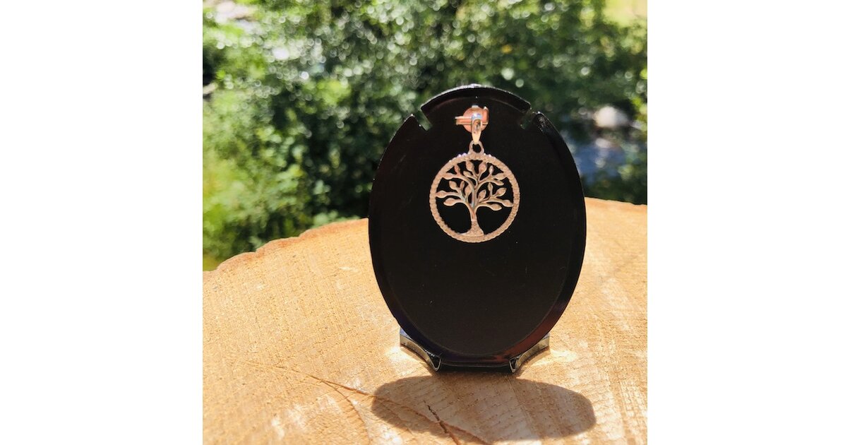Collier Arbre De Vie Avec Pendentif Strass Cristal – Bijou Femme Or/argent – Neuf Avec étiquettes