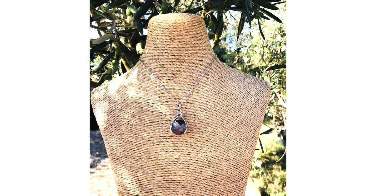 Pendentif Homme Pierre Naturelle – Design Unique – Marque Inconnue