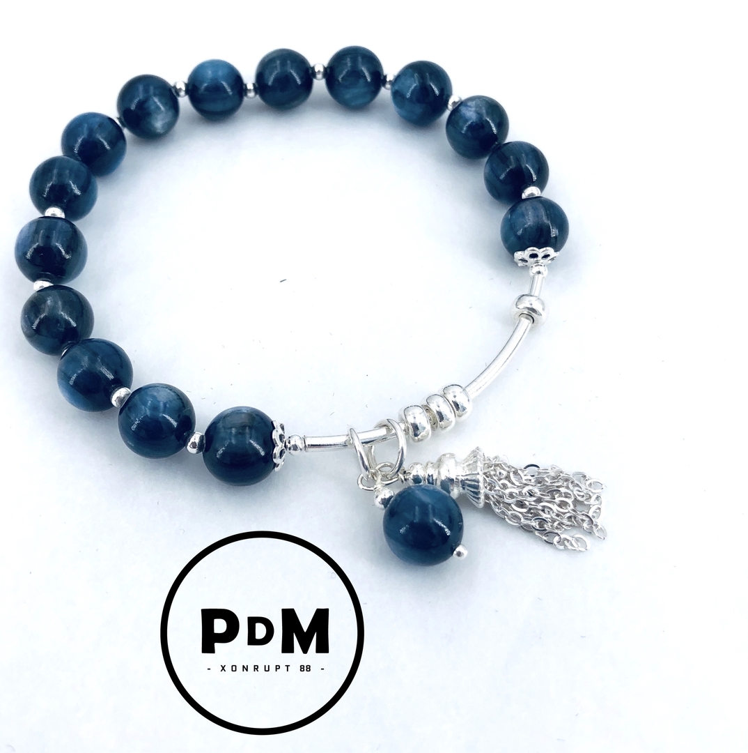 Bracelet Pierre Naturelle Femme,7 Chakras Naturel Irrégulier Puce Rose