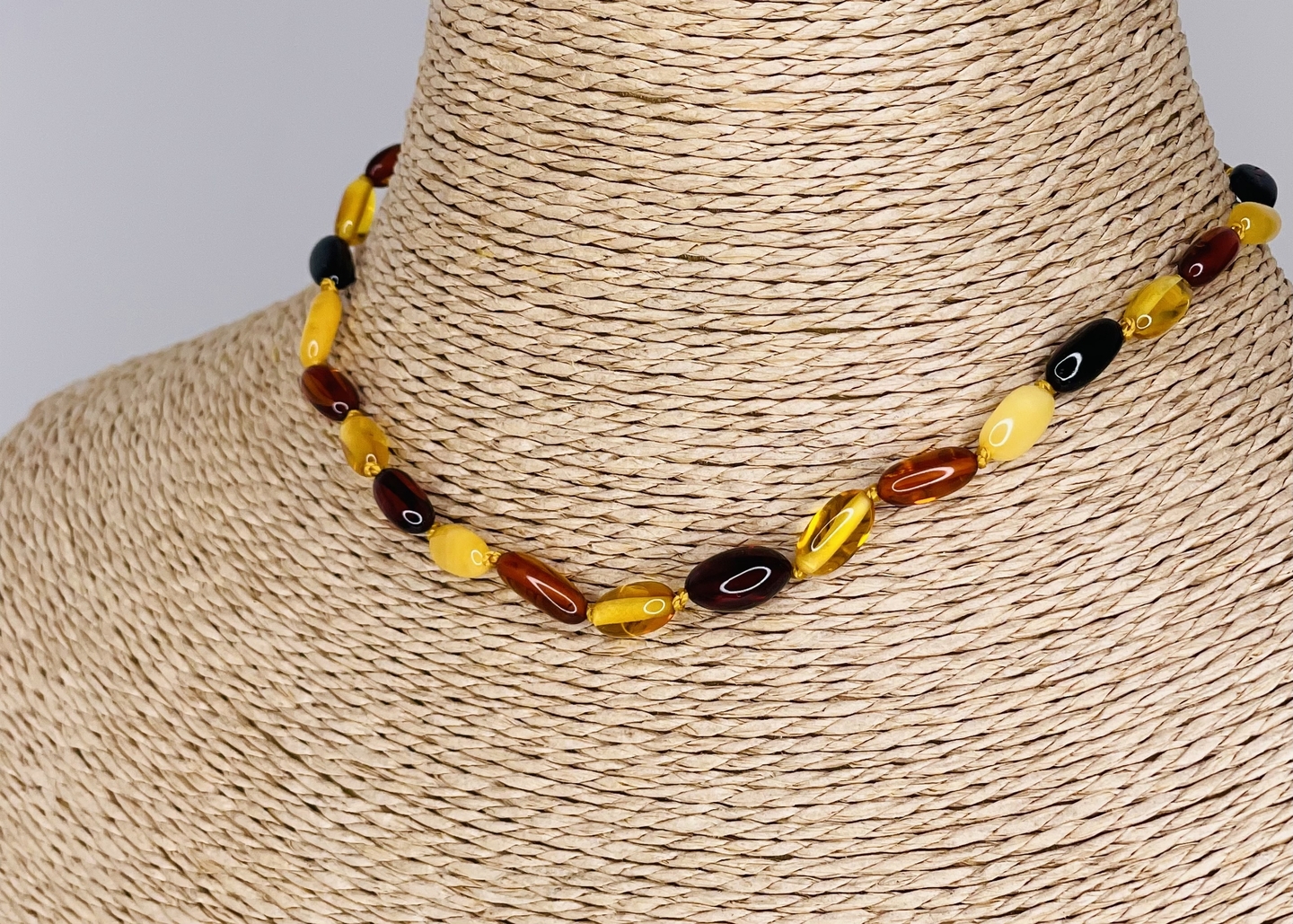 Collier enfant ambre multi - Mémoires d'Océans