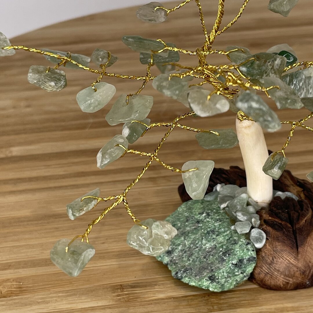 Pendentif Arbre De Vie En Aventurine Verte - Collier Ou Pendentif Seul, Pierre Naturelle AA