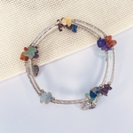 BRACELET-7CHAKRAS-ARGENT-3RANGS-PIERRES-DU-MONDE-VOSGES