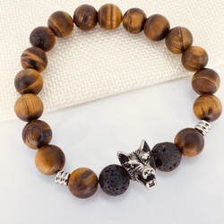 Bracelet Réglable Perles & Coquillage Doré - Pierre Naturelle, Style Océan - Pour Homme Et Femme (rose Clair)