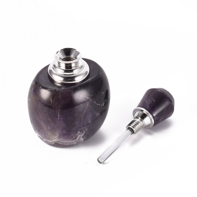 Bouchon De Bouteille En Améthyste Naturelle 10mm Pomellato - Pierre Précieuse Brute Du Brésil