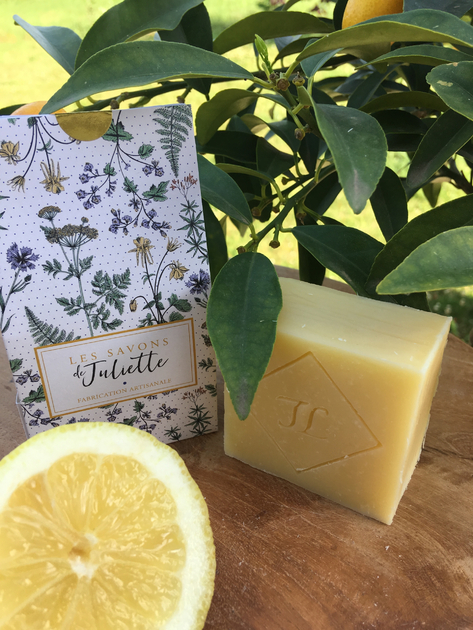 savon naturel-savon artisanal-SAF-agrumes-juliette-bio-sponification à froid-1