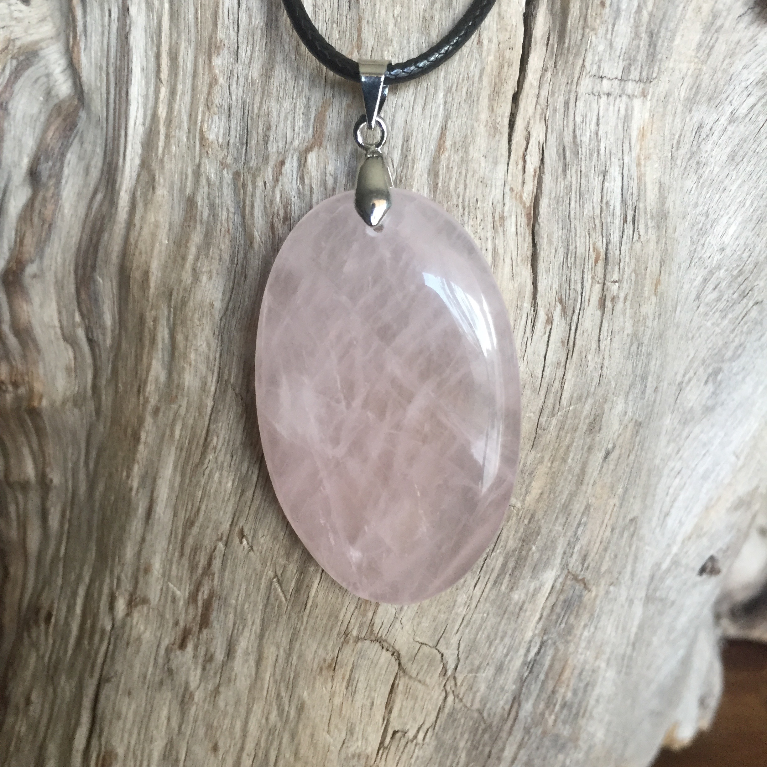 Pendentif Quartz Rose