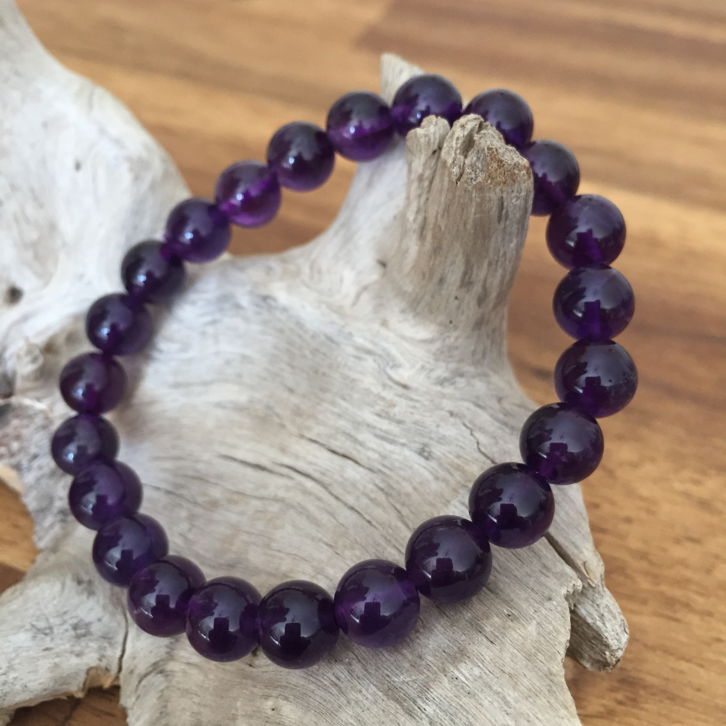 Bracelet boule Améthyste dUruguay