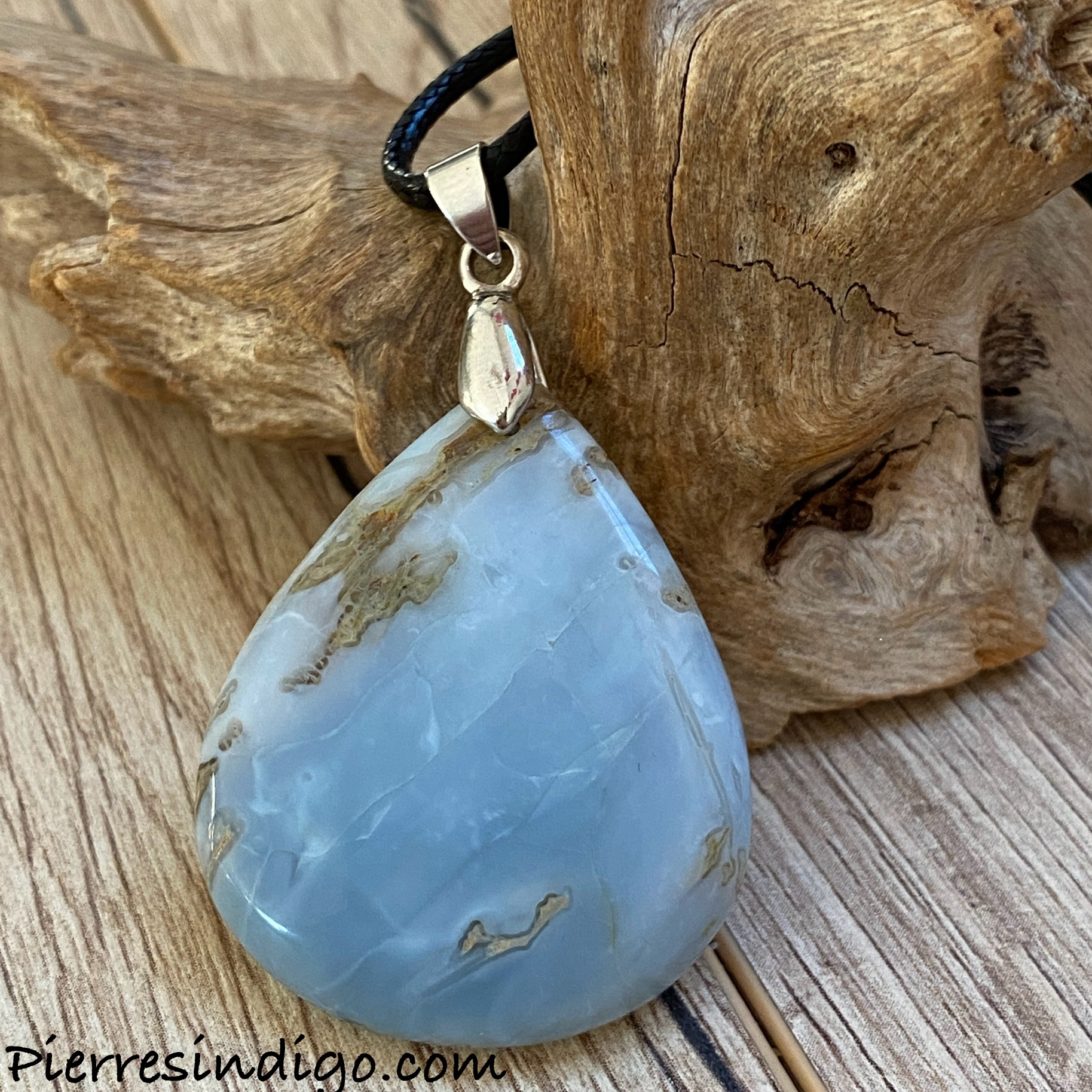 Pendentif Opale Owyhee, bélière argent 925