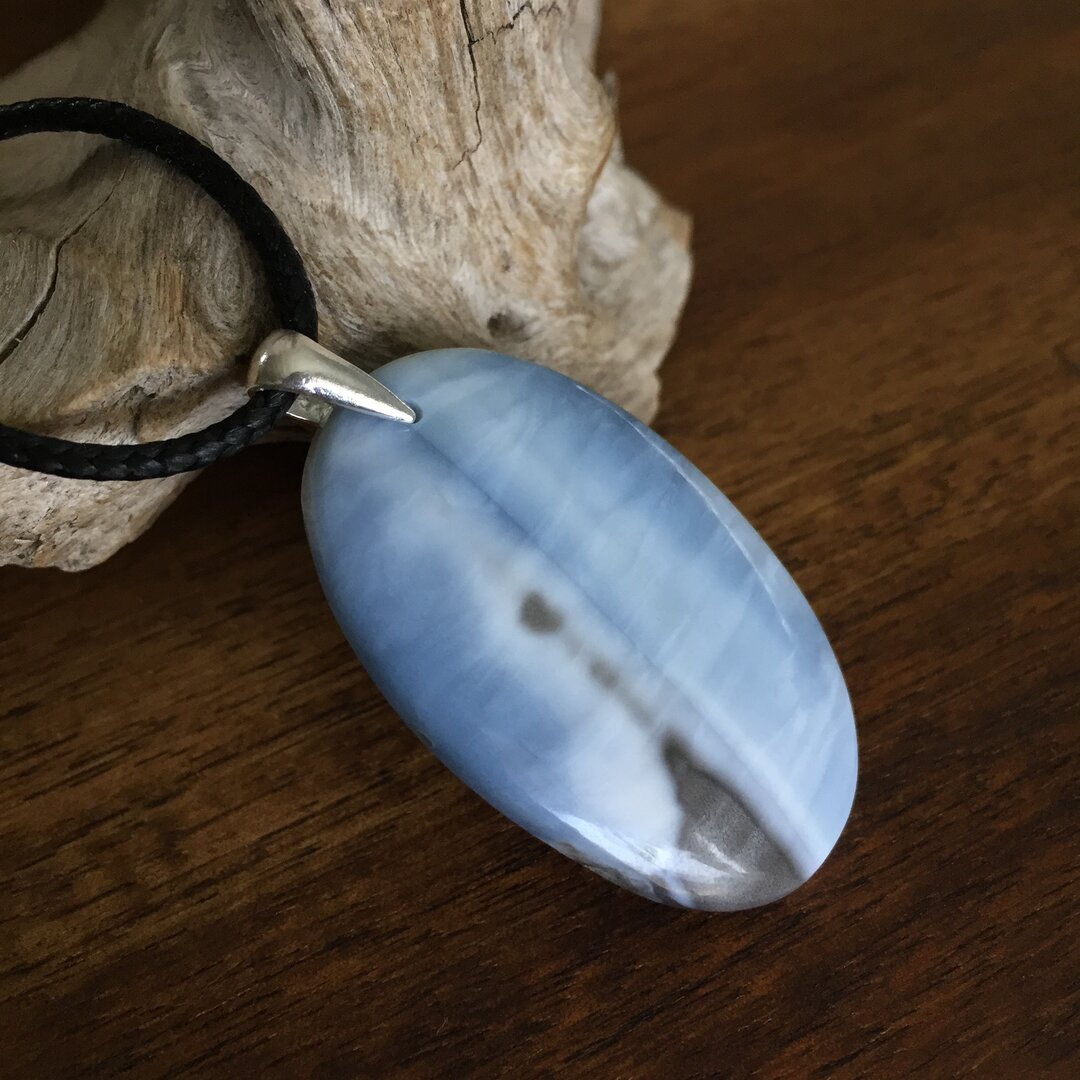 Pendentif Opale Owyhee 28 Carats - Pierre Naturelle Cabochon, Création JM-IMPORT, Neuf Avec étiquettes