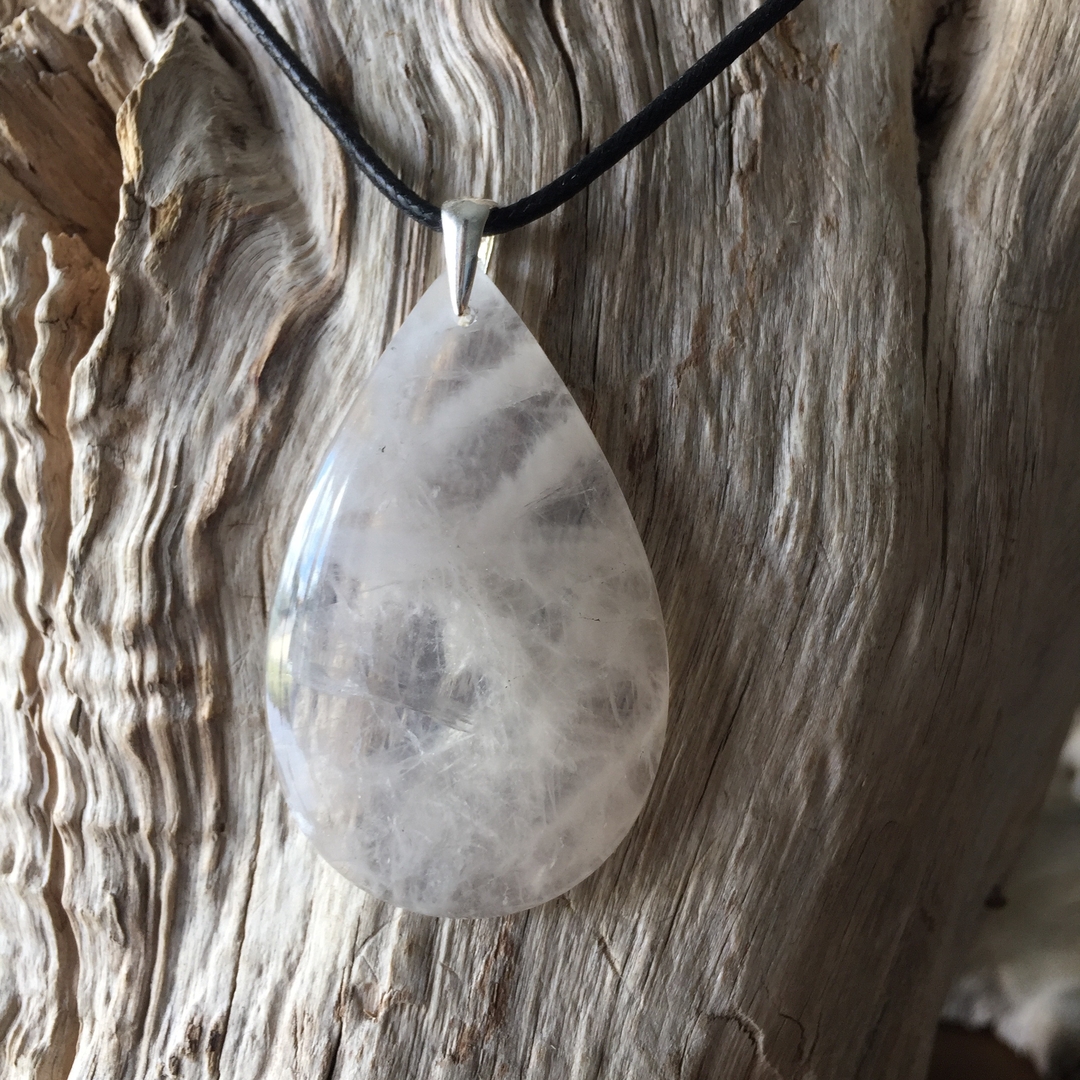 Pendentif Croix En Cristal De Roche - Pierre Naturelle - France Minéraux
